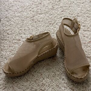 Camper Women's Beige Espadrille Wedges